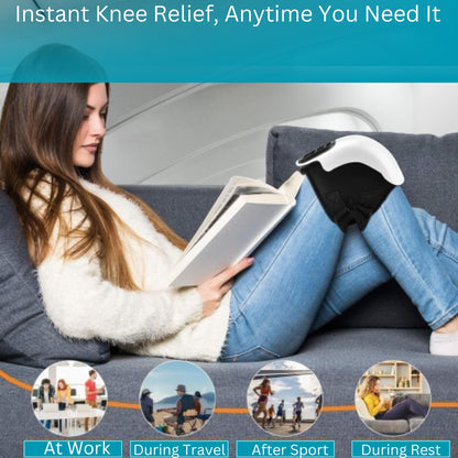 Quorrazen™ Knee Pain Relief Device showcasing advanced infrared and heat therapy features.