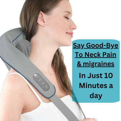 Close-up of Quorrazen™ Neck Massager with adjustable controls.